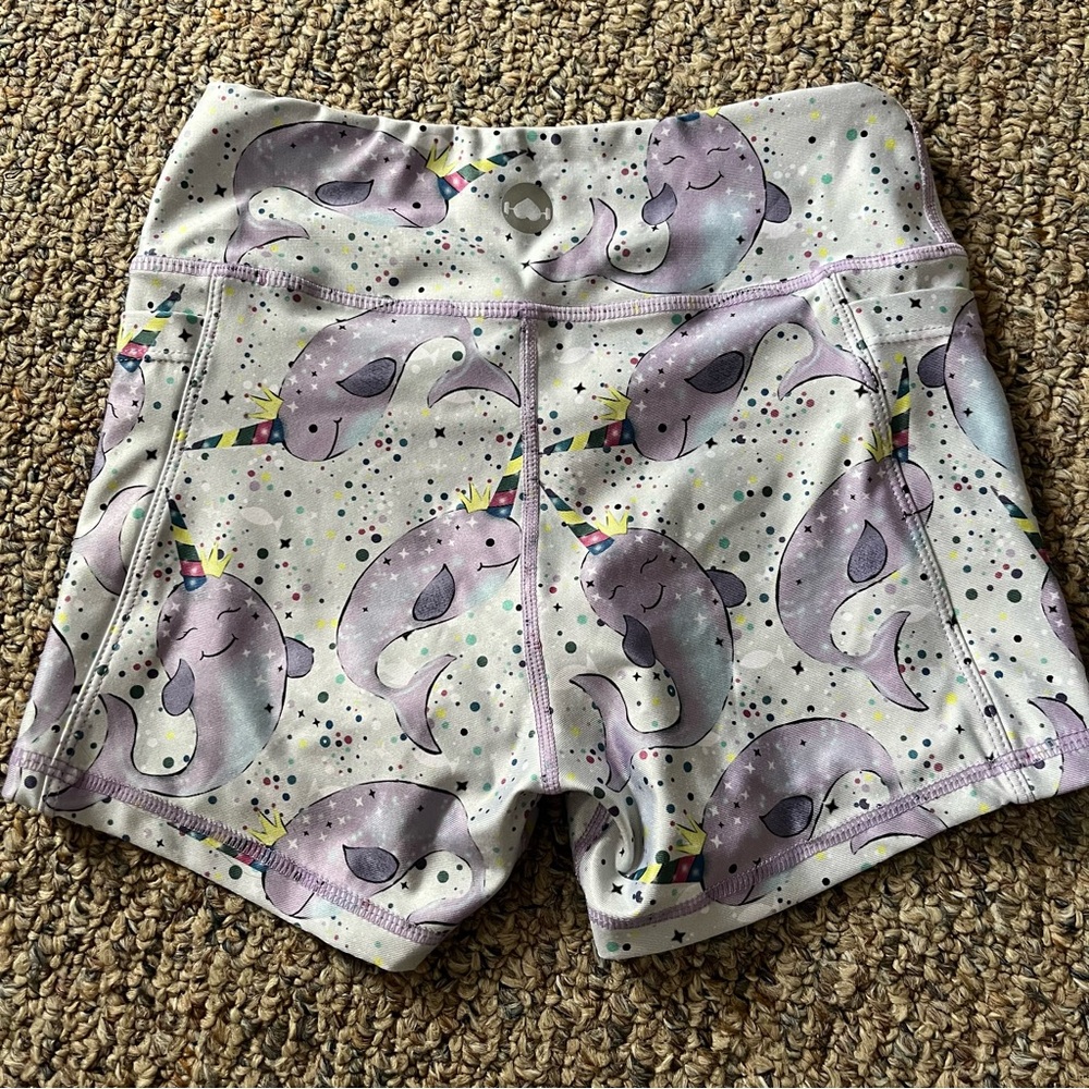 WOD Bottom Narwhal Print Shorts